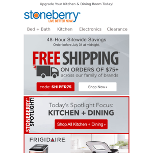 Get Cookin' With Free Shipping!