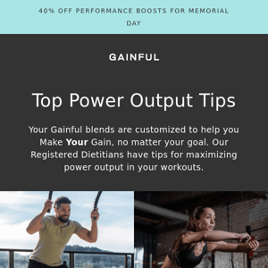 Tips to help you Gain Power