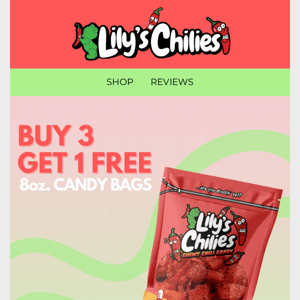 FREE 8oz. Candy Bag When You Order Any 3 Flavors Today!