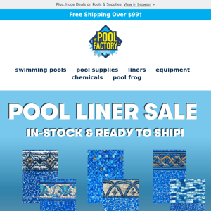 Last Chance To Save On All Replacement Pool Liners - Coupon Inside!