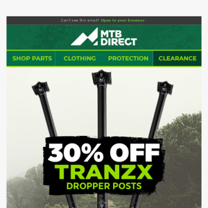 🛑 FREE Cleanskin Rotor with any Shimano BR-MT500 Brakeset Purchase 🛑 30% Off TranzX Dropper Posts