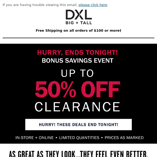LAST DAY To Save Up To 50% OFF Clearance!