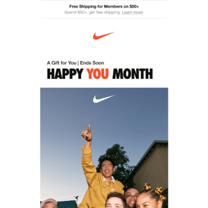 Nike, your bday gift awaits! Get 10% off $100+!