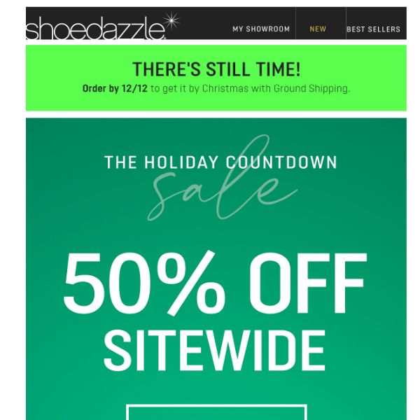 IT'S HAPPENING: 50% Off Sitewide!