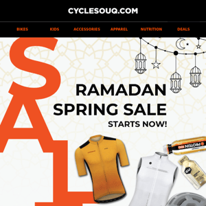 Ramadan Spring Sale Starts Now 🌙🚴‍♂️