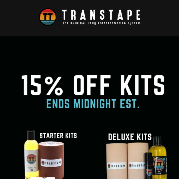 LAST DAY for 15% Off Kits 🏃🏻