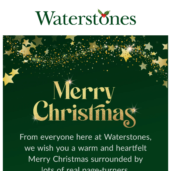 Merry Christmas From All Of Us At Waterstones