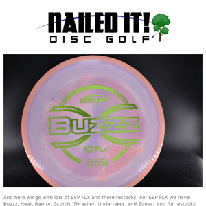 Discraft ESP FLX is now live at Nailed It with more restocks!
