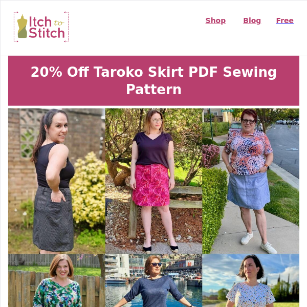 📢 Don't Miss Out! Taroko Skirt PDF Sewing Pattern Still on Sale! 🎉