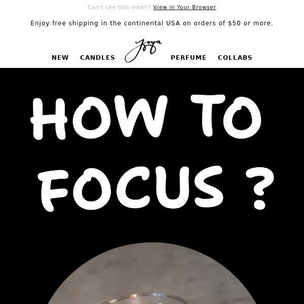 How to Focus....