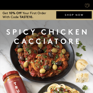 Spicy Chicken Cacciatore