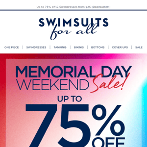 💸 Get Up to 75% OFF With Memorial Day S-A-V-I-N-G-S