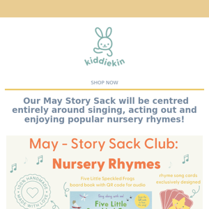 have you seen our May Story Sack yet? 📚