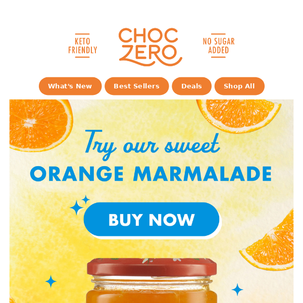 Try our new no sugar added marmalade 🍊