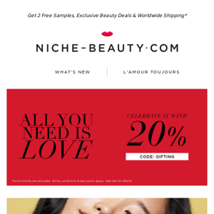 Love Is In The Air: Take 20% Off Today