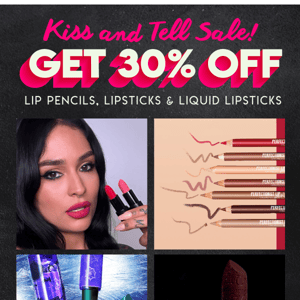 💋 Kiss and Tell ✨ +Get 30% OFF ALL 💄 LIP products 🛍️
