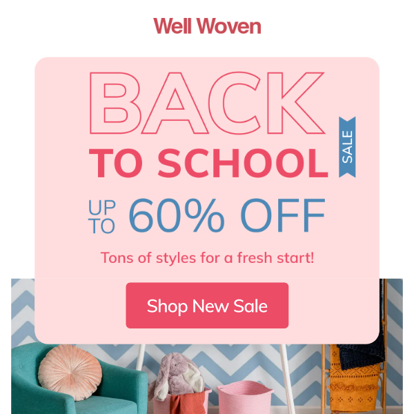 60% Off Back-to-school Rugs 🎒📓