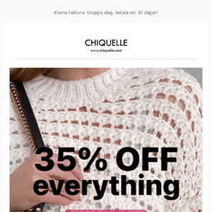 LOVE SHOPPING: 35% OFF EVERYTHING 💋