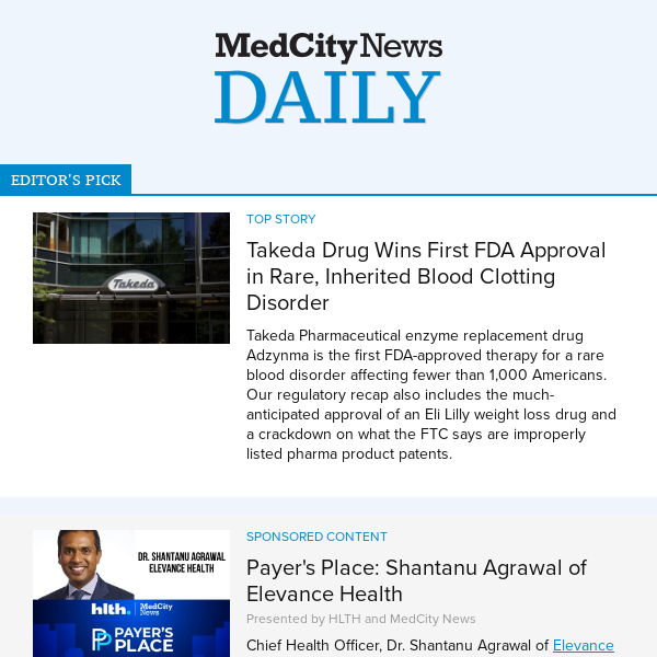 Takeda drug wins first FDA approval in rare, inherited blood clotting disorder