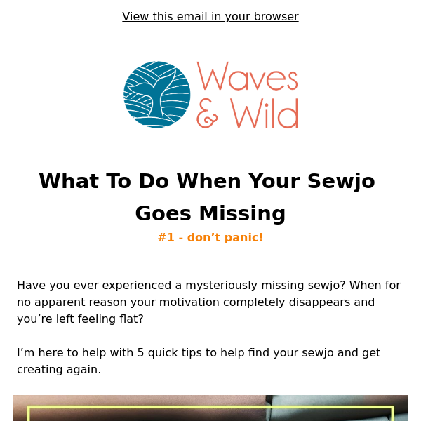 Missing - One Sewjo