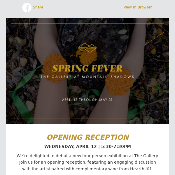 New Exhibition & Opening Reception: Spring Fever