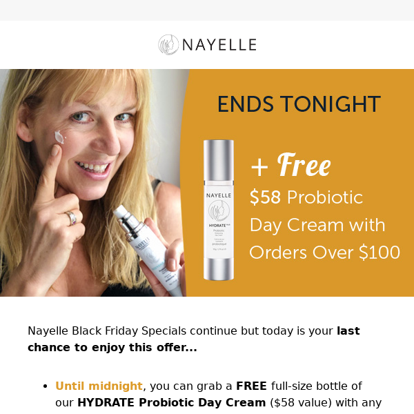 🧡ENDS Today: Free $58 Probiotic Day Cream