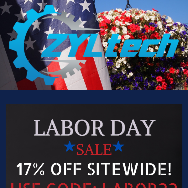 Take a Load Off This Labor Day with 17% off!