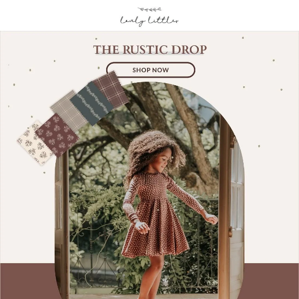 THE RUSTIC DROP: Discover the prettiest must-haves now!