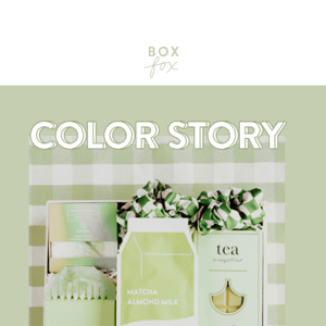 Color Stories: Matcha 🍵