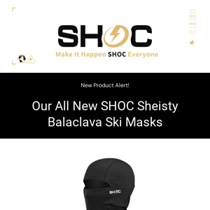 New Product Alert - SHOC Sheisty Balaclava Ski Mask Now Live! ⚡