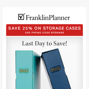 Save 25% Off Storage Cases This Friday