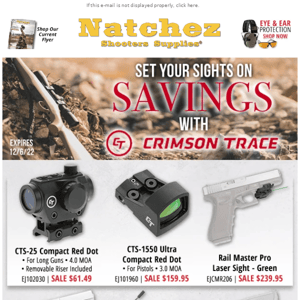 Set Your Sights on Savings with Crimson Trace