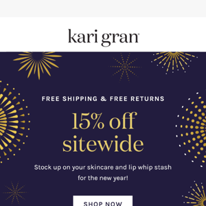 Treat Yourself to 15% Off