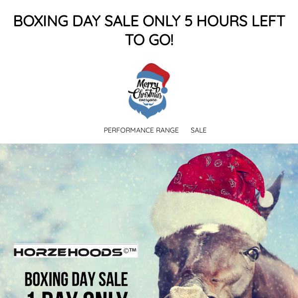 🏃‍♂️Quick, only 5 more hours to go! In our Best Selling BOXING DAY SALE