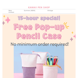 【FREE PENCIL CASE🎁】No minimum order!🎉