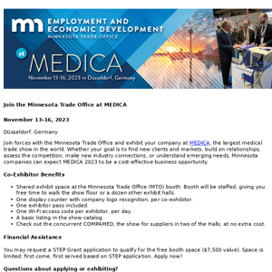 Join DEED at MEDICA 2023!