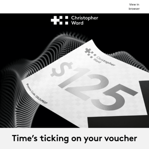 Your $125 voucher expires tomorrow!