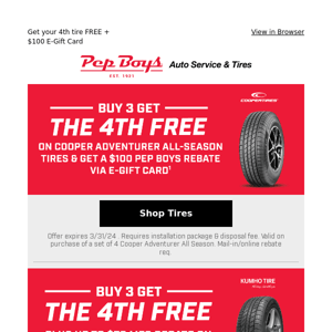 ⏰ Time is running out to save on new tires!