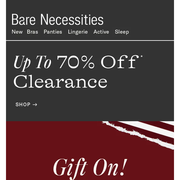 Merry, Bright & Up To 70% Off | Check Out Our Clearance Sale