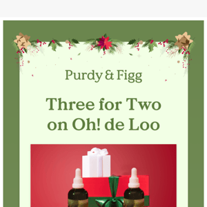 3 for 2 on Oh! de Loo