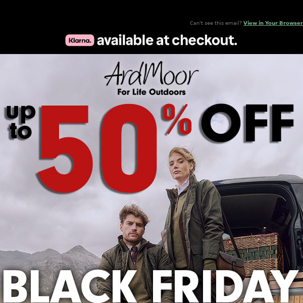 BLACK FRIDAY: Up to 50% off the best country brands
