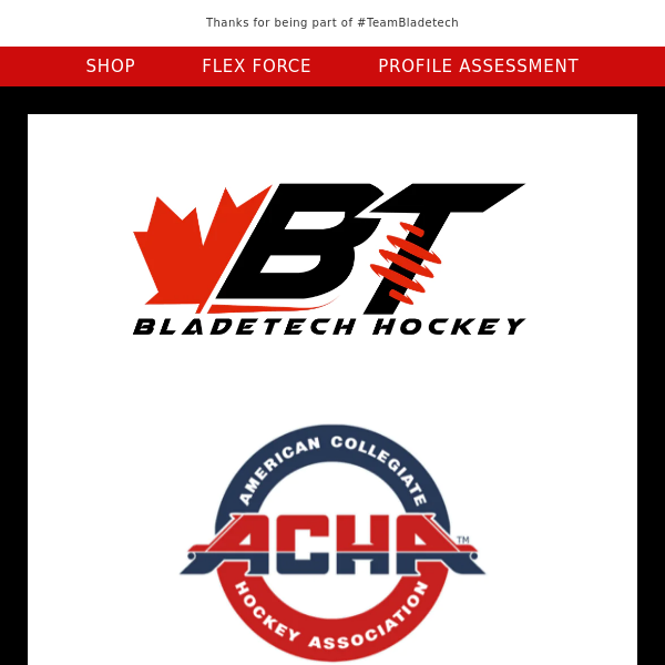 Bladetech Hockey is the official blade of the ACHA