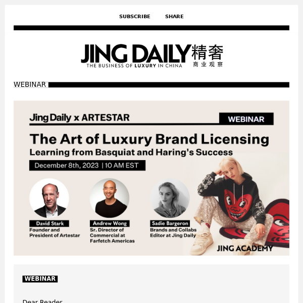 The Art of Luxury Brand Licensing — Register Today
