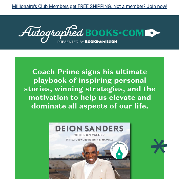 Order Coach Prime's Autographed Book🖋️ 