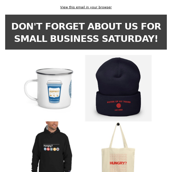 It's Small Business Saturday!