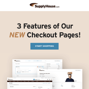 We’re rolling out new shopping cart and checkout pages!