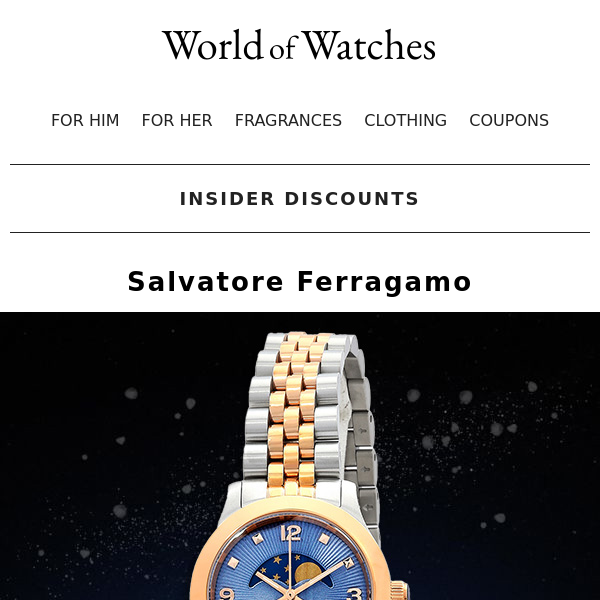 💎EXCLUSIVE DEALS:  Salvatore Ferragamo ● Bell & Ross + Much MORE