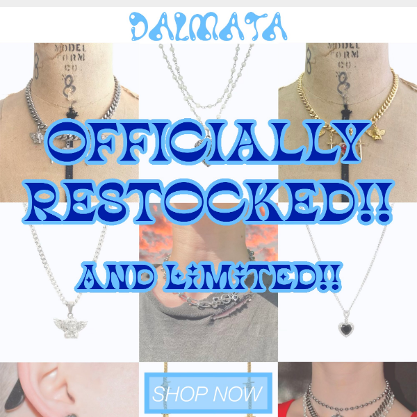 THE RESTOCK IS HERE!!