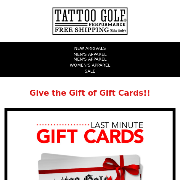 ☠️Last Minute Gift Cards - One Size Fits All☠️