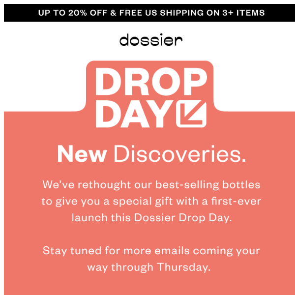 Ready for 2/1? NEW IN for Dossier Drop Day! 🚨